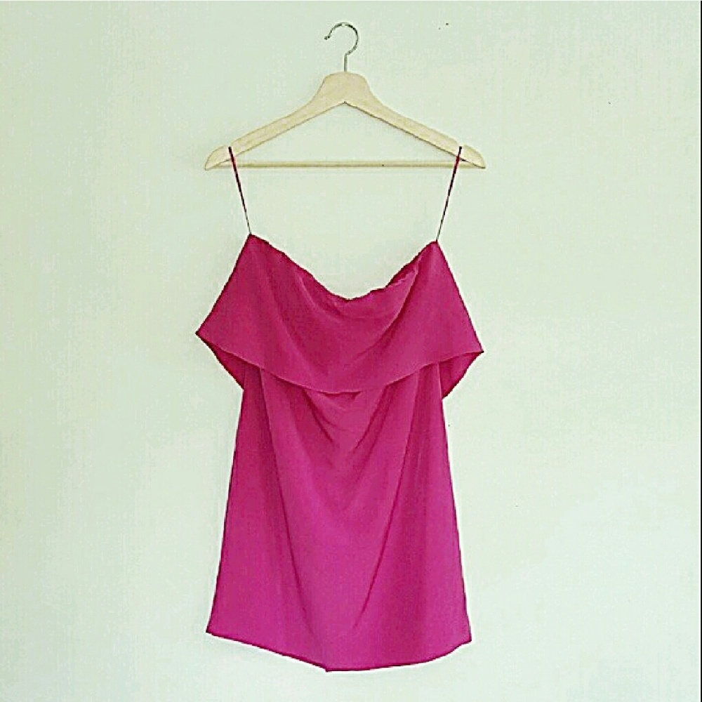 Zara Strapless Dress Ruffle Detail SIZE MEDIUM